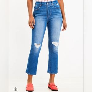 Loft Crop Kick Jeans